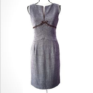 Kay Unger Sheath Dress Wool Fully Lined
